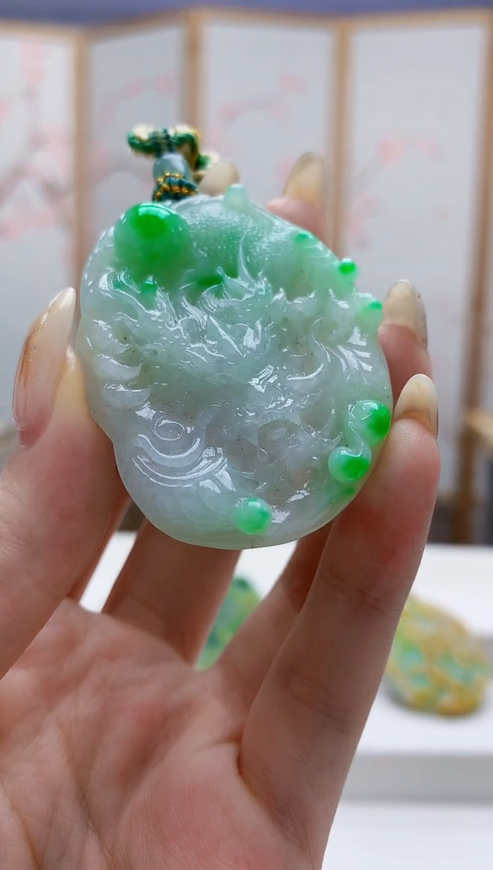 未镶嵌定制翡翠3099jw-毛货挂件69