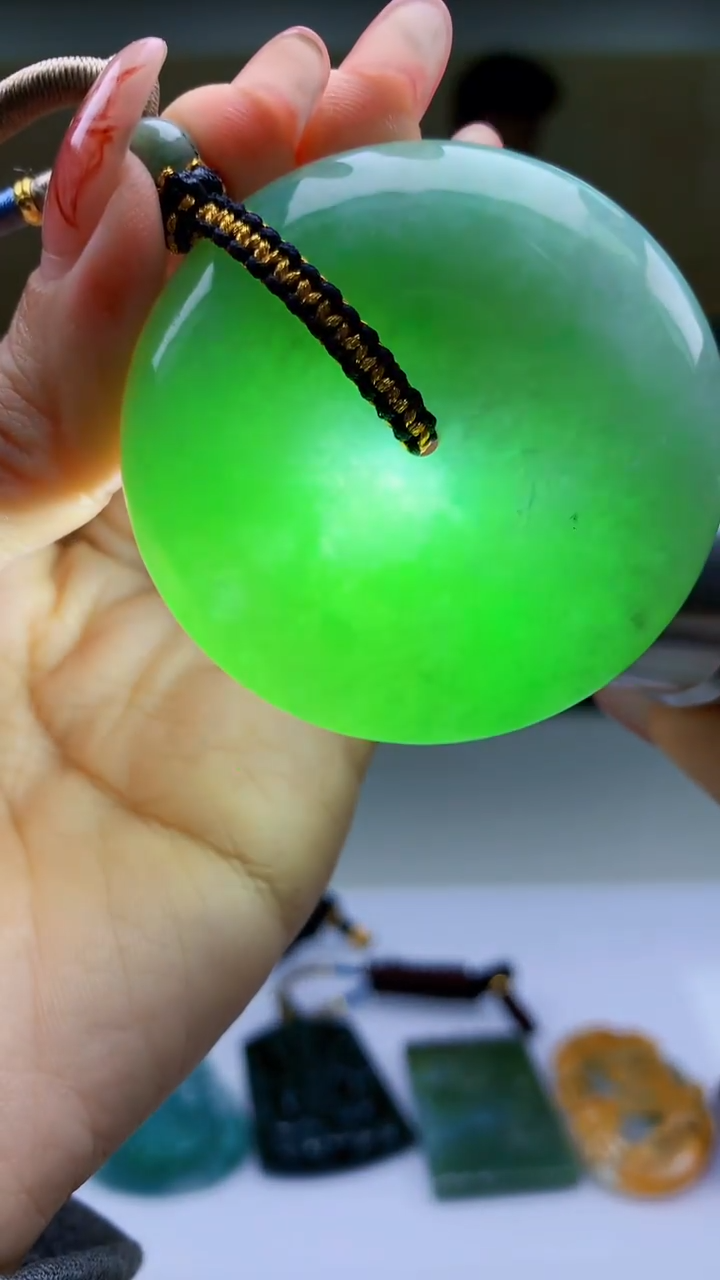 【闪购商品】定制翡翠未镶嵌4917ty-毛货挂件123