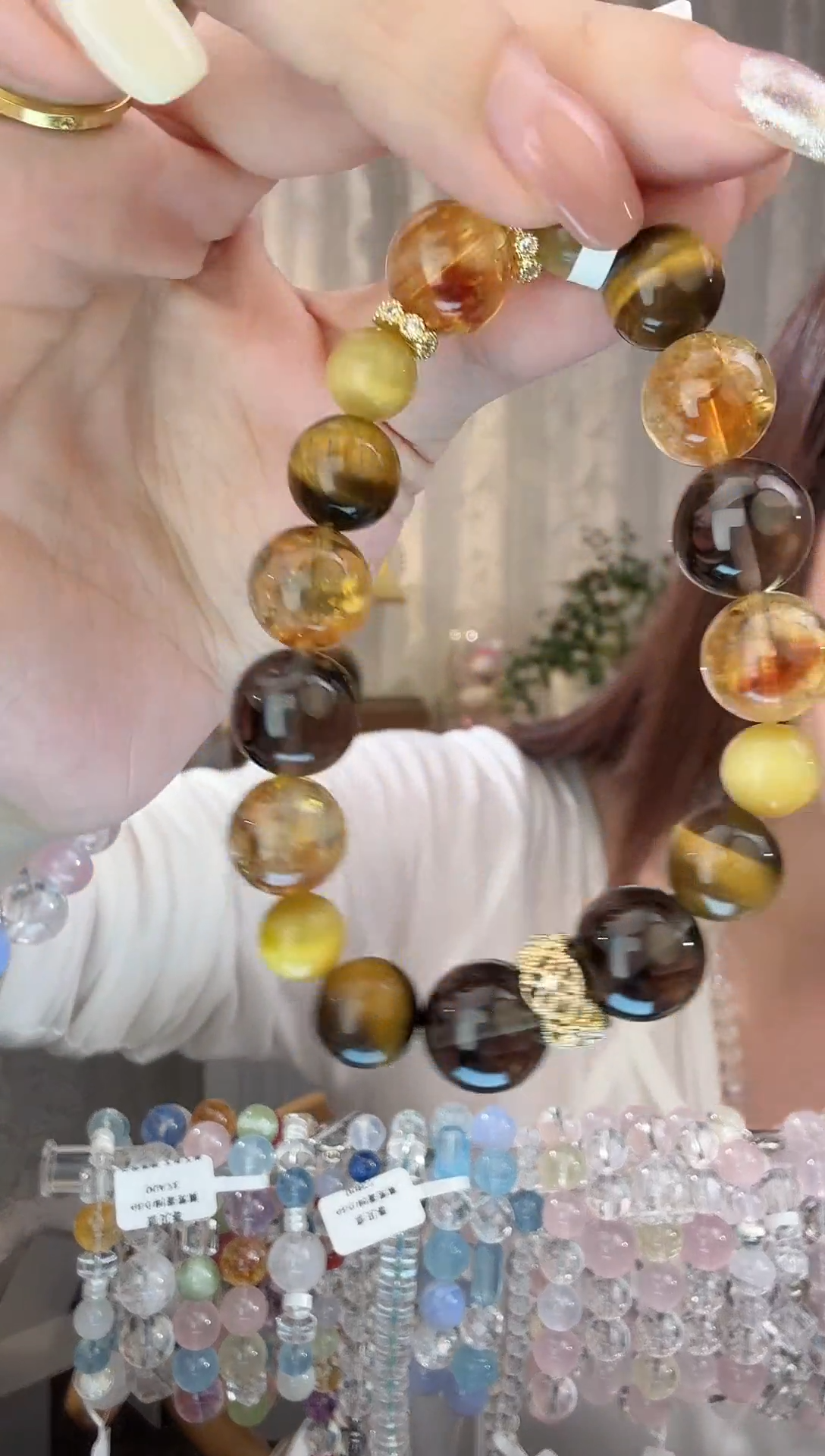 未镶嵌手链烟晶天然水晶