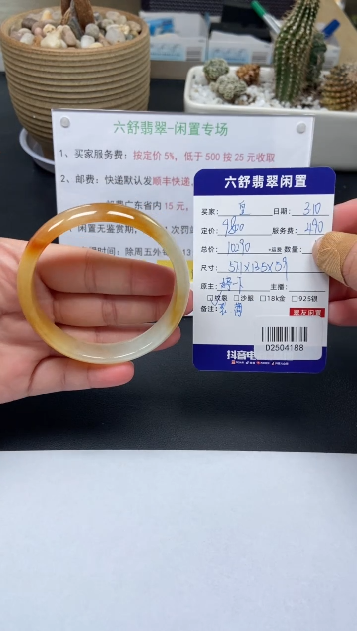 【闪购商品】翡翠手镯未镶嵌D2504188