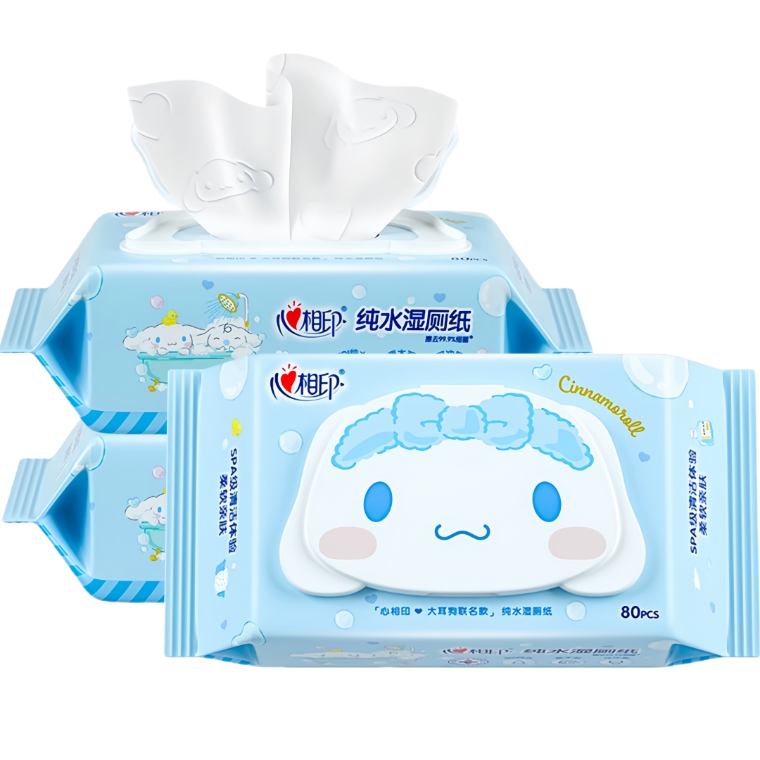 心相印 湿厕纸【99.9%杀菌】80片*3包卫生湿厕纸