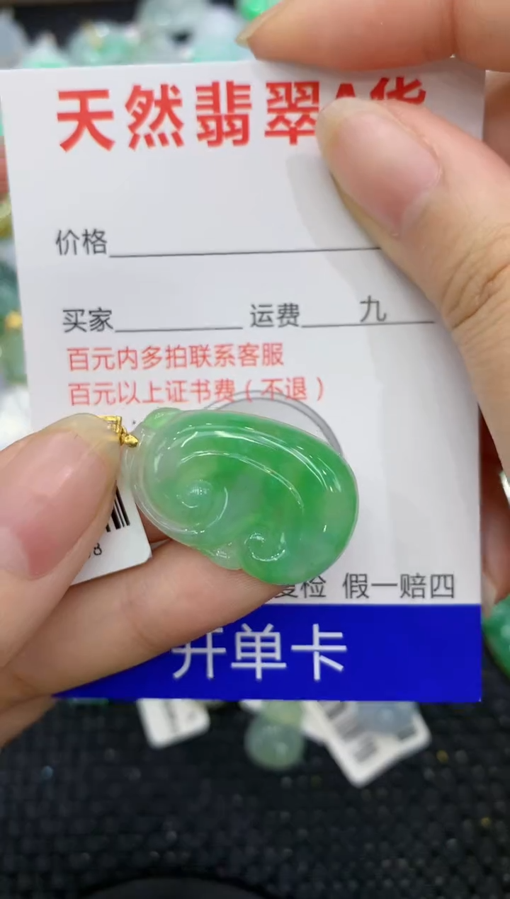 【闪购商品】翡翠颈饰18K金镶嵌8888888888
