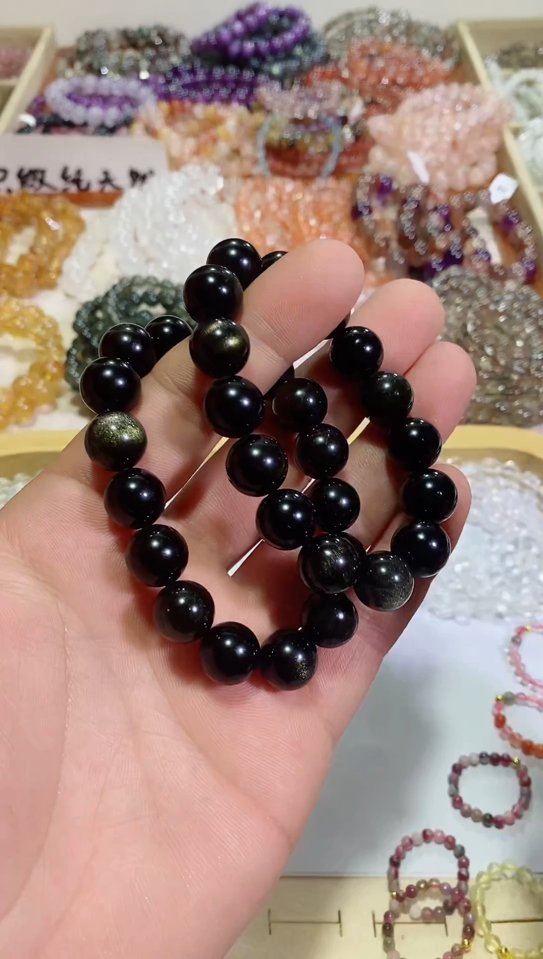 【闪购商品】水晶手链未镶嵌金耀石12M+ （多样性发其一）