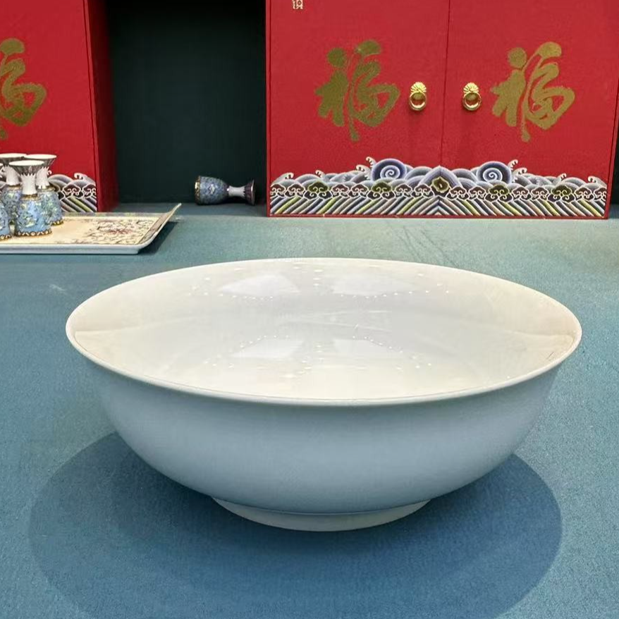 景德镇餐具【微瑕尾货】高白泥9英寸反口汤盆