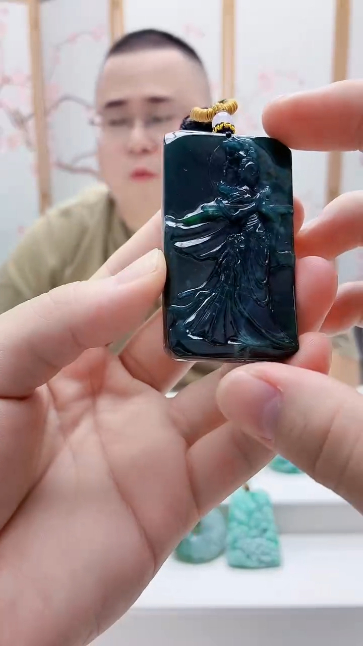 未镶嵌定制翡翠雨***…5167bb-毛货挂件