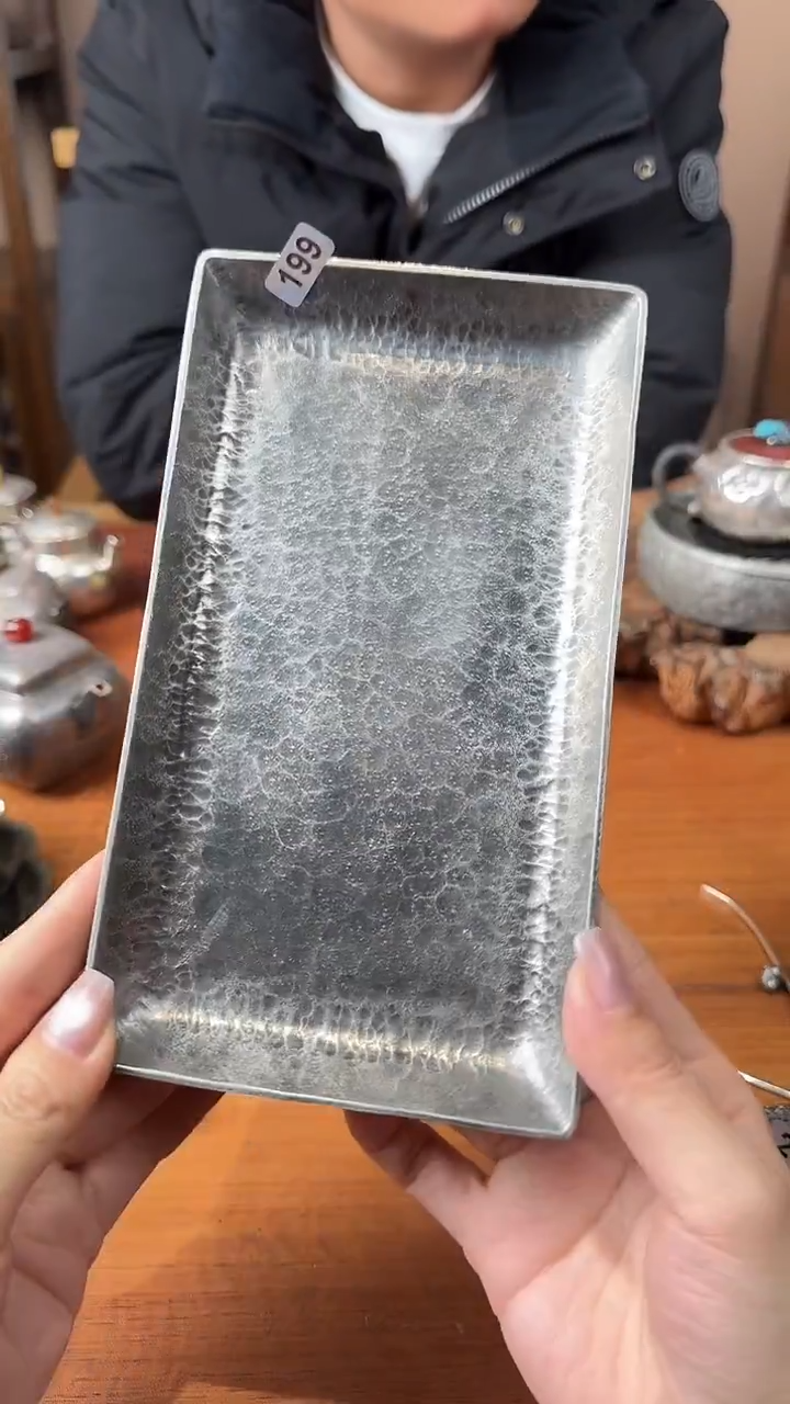 板娘的茶纯银茶具199