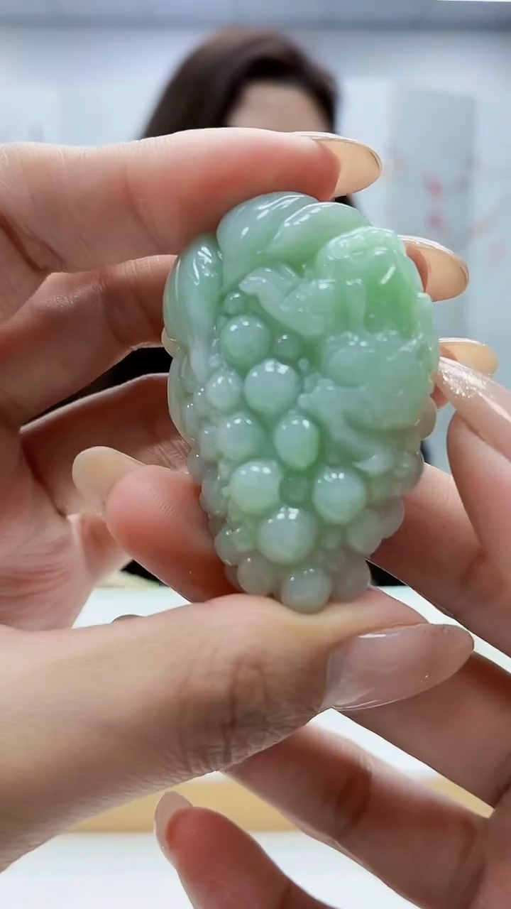 未镶嵌定制翡翠4829MM-毛货挂件51