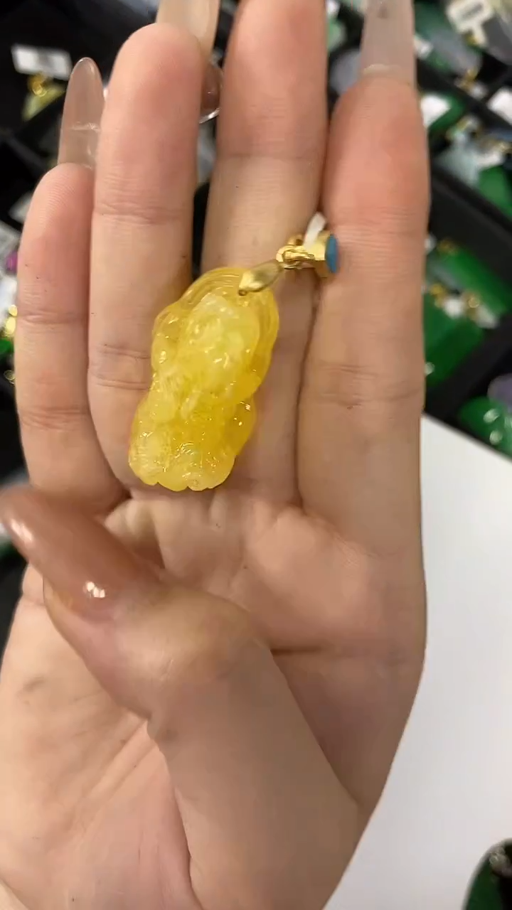 蜜蜡颈饰未镶嵌多样性发其一颜色微差