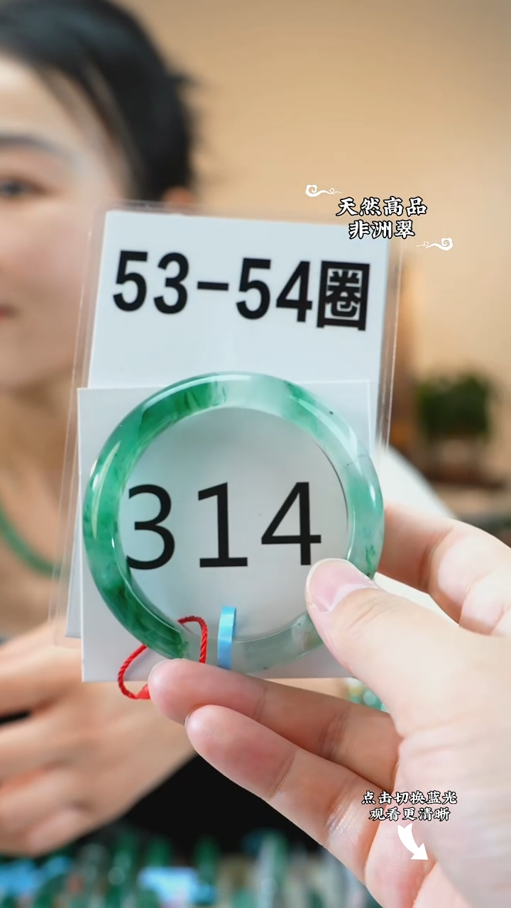 未镶嵌手镯石英质玉（非洲翠）5354