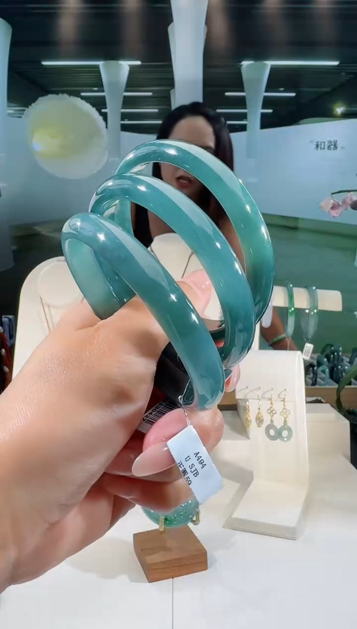 翡翠手镯未镶嵌圈口可选多样性发一条