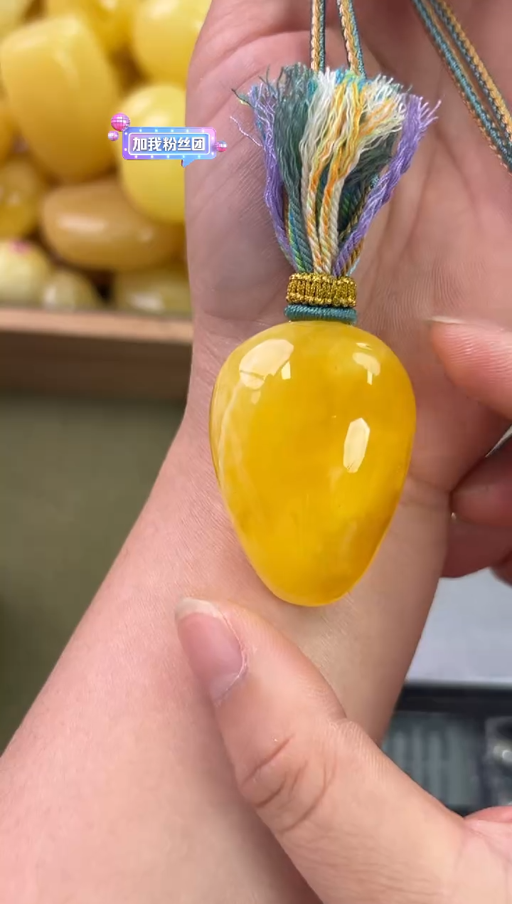 裸石琥珀未镶嵌琥珀蜜蜡吊坠