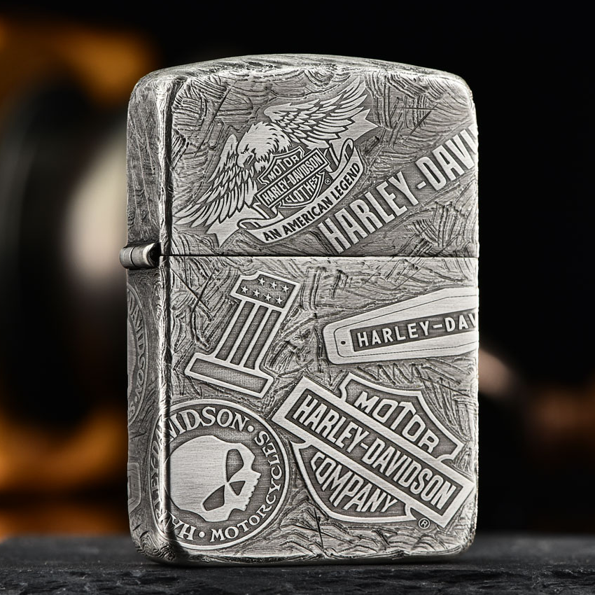ZIPPO/之宝打火机千语1941熏银哈雷十一章正品经典复刻送男友