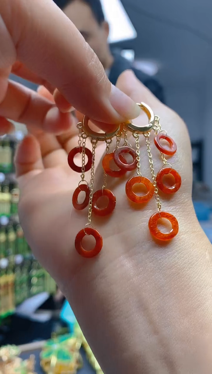 【闪购商品】翡翠耳饰合金0163翡翠耳包