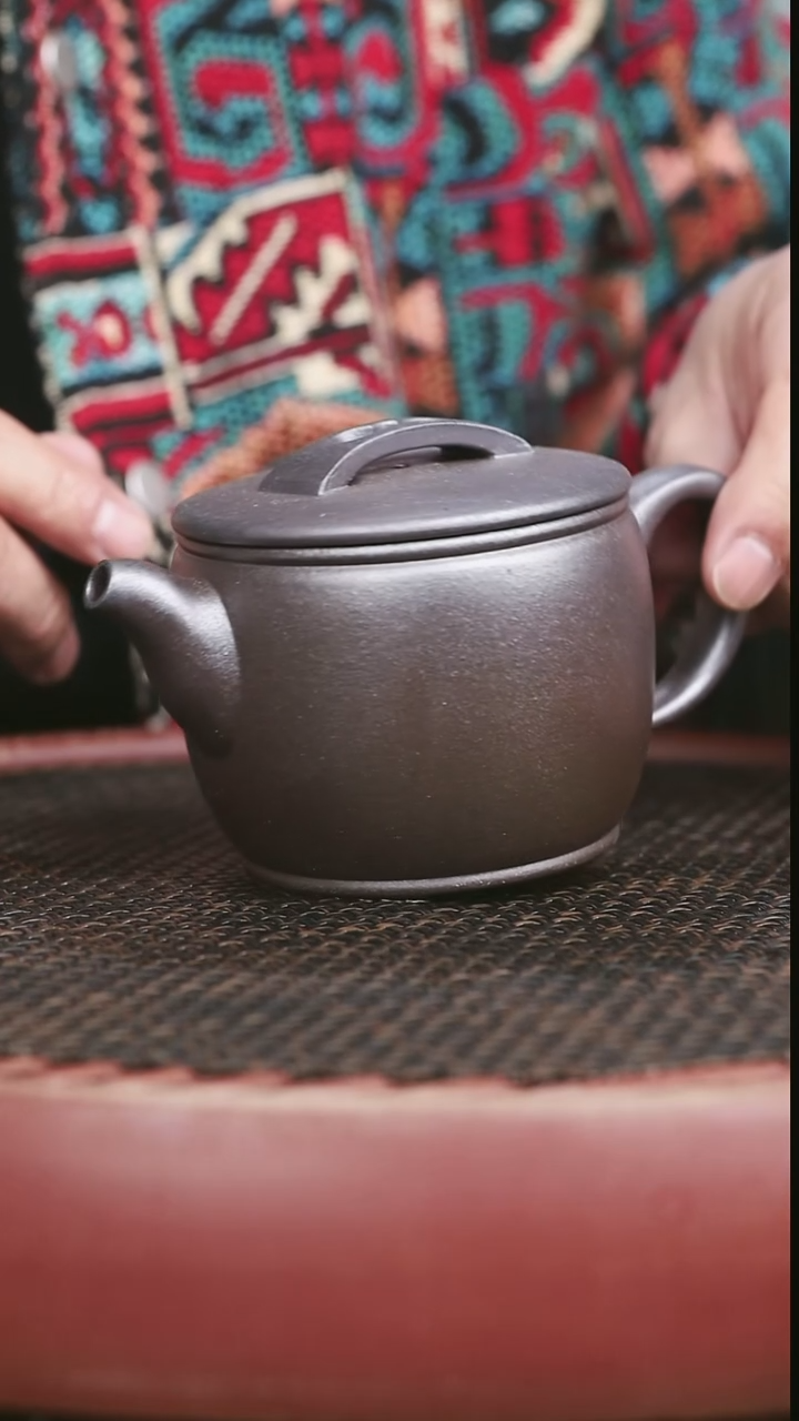 茶壶紫砂5号柴烧汉瓦320CC