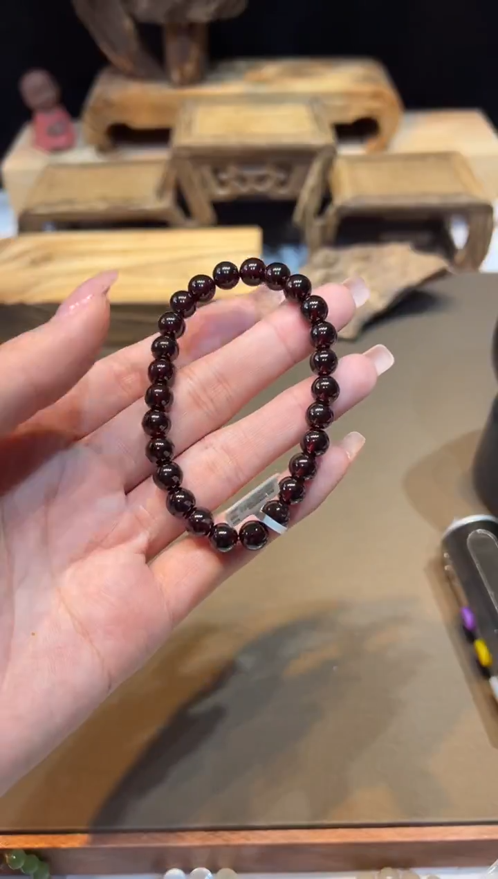 未镶嵌手链石榴石手饰@@0605