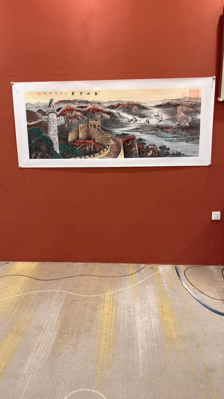 国画谢瑞新作品 盛世中华