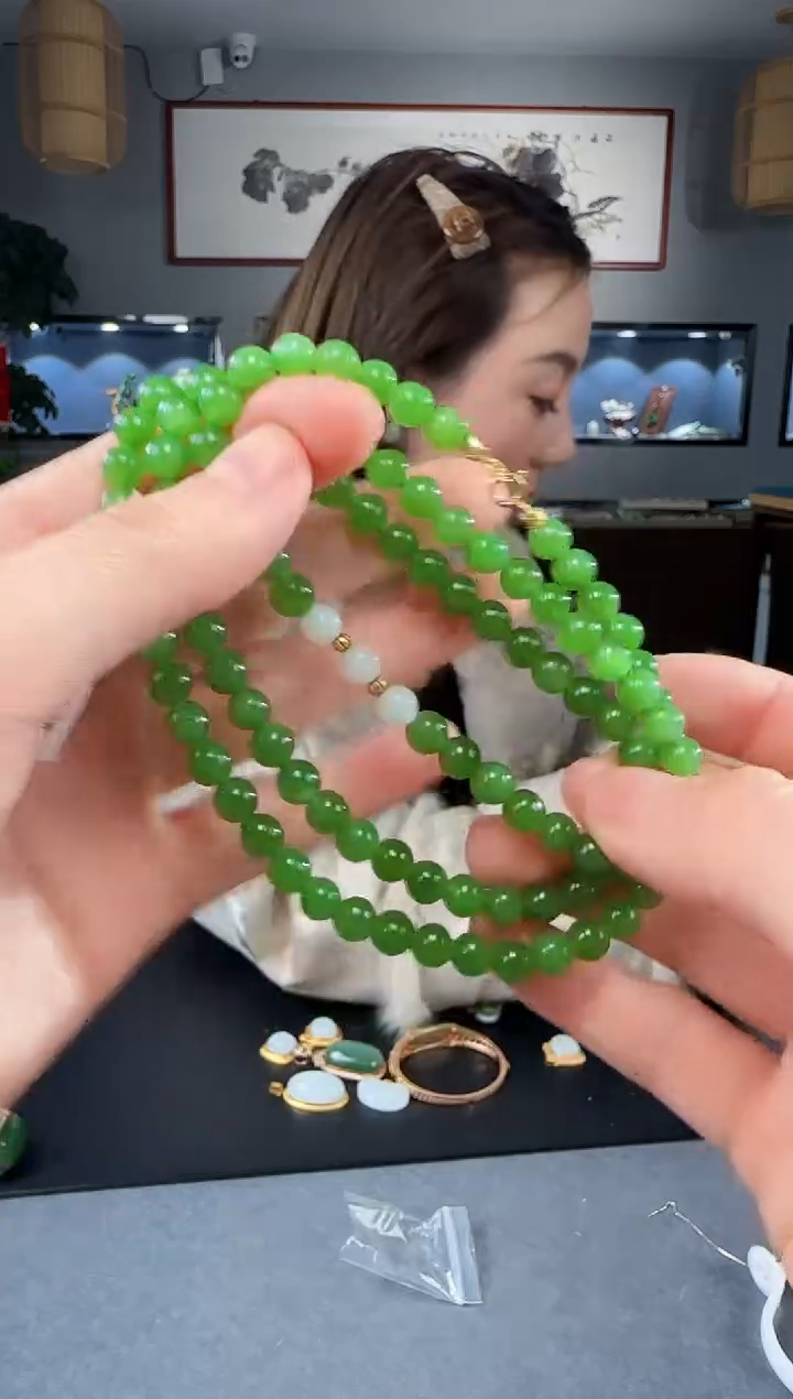 【闪购商品】和田玉吊坠(不含链)18K金镶嵌1