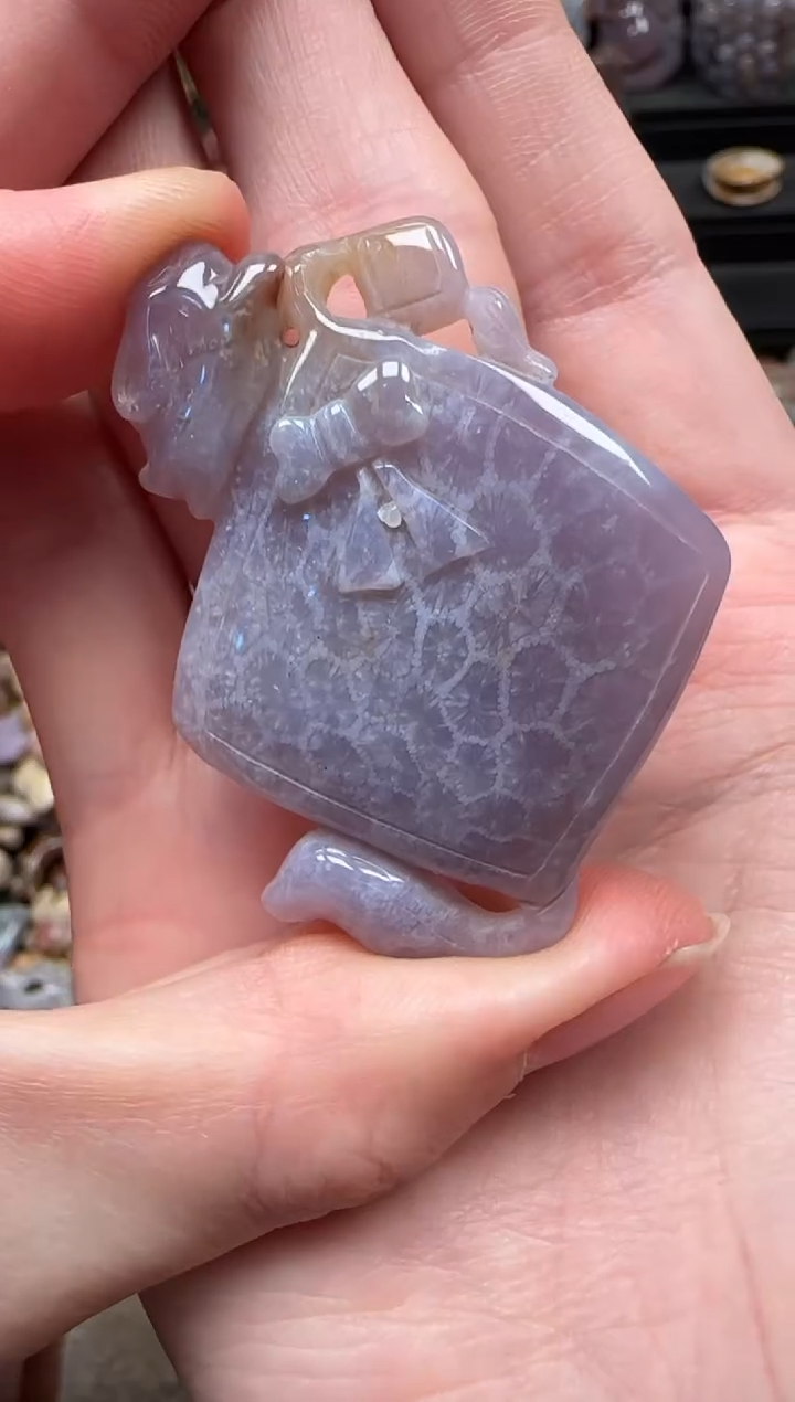 颈饰未镶嵌硅化珊瑚（珊瑚玉）212