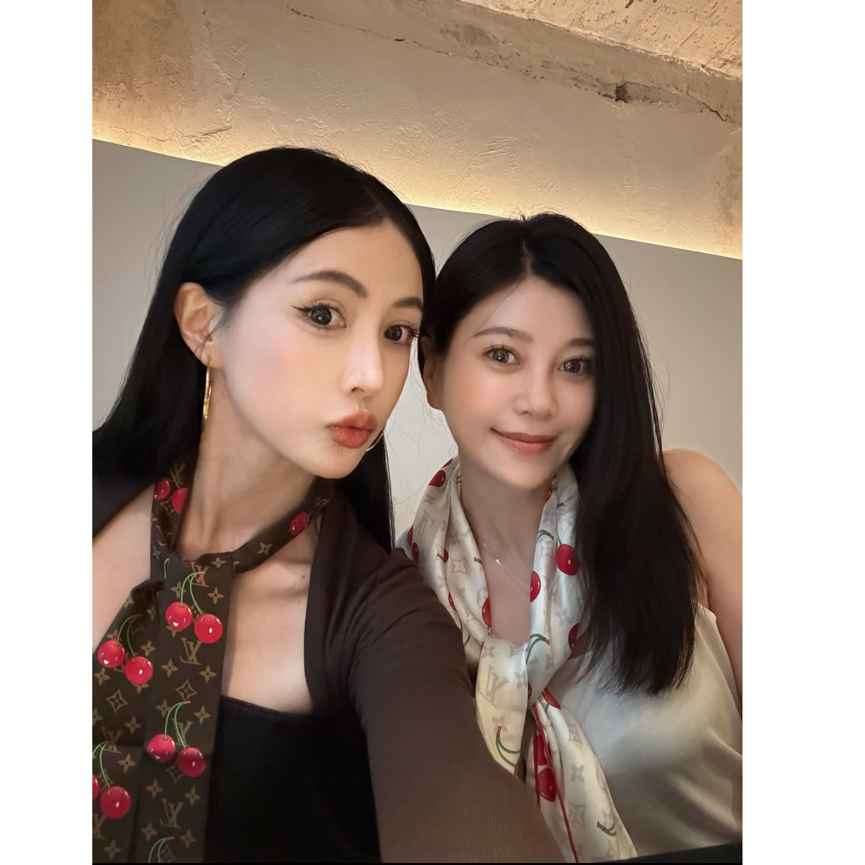 未使用 LouisVuitton/路易威登 村上隆联名款 印花樱桃发带