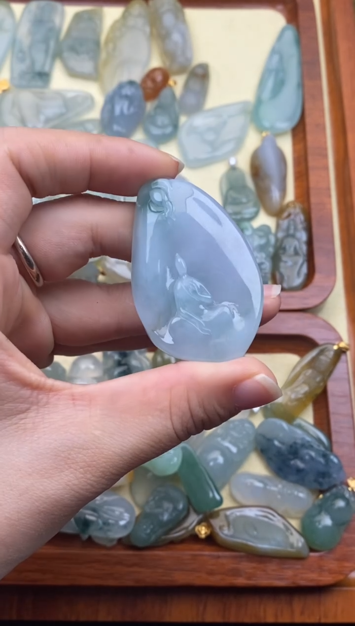 未镶嵌定制翡翠梅*天然缅甸A货翡翠