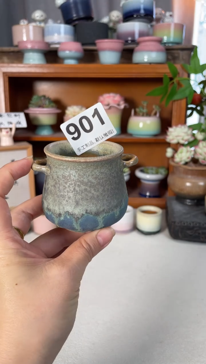 瓷片901知木小芳花盆