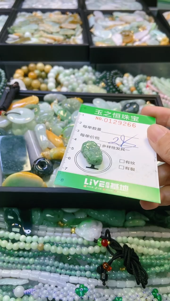 翡翠未镶嵌颈饰闪购0129266