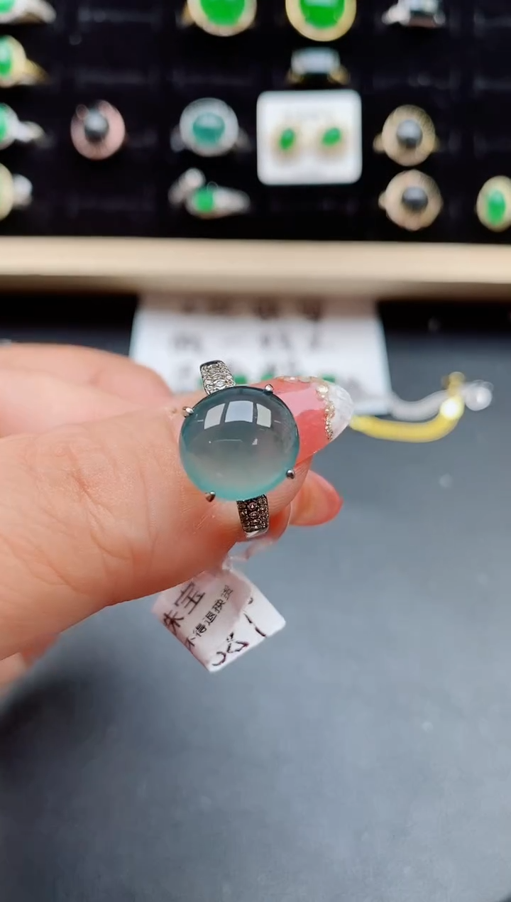【闪购商品】翡翠戒指银S925镶嵌121212