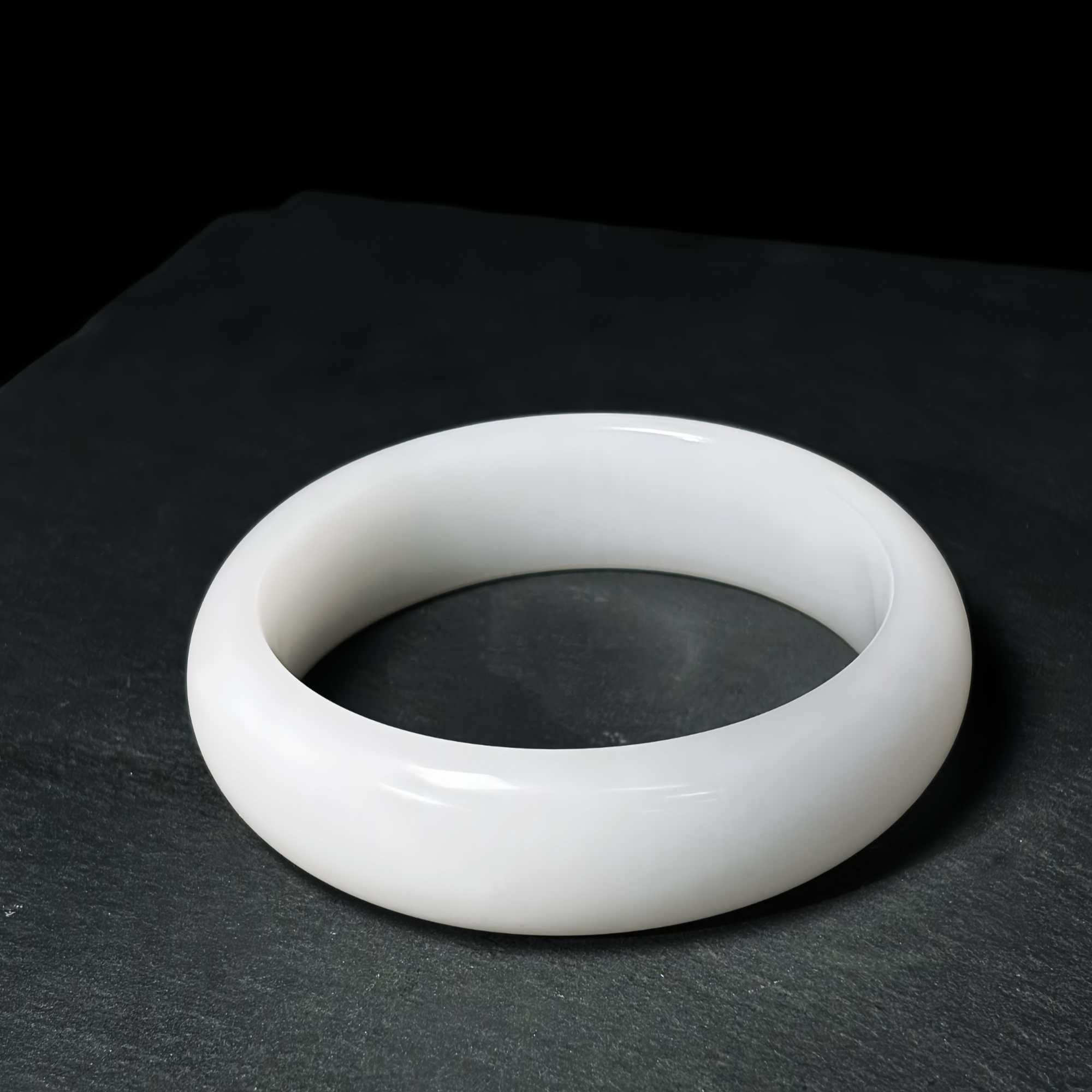 瑶安  传世级 和田玉 白玉手镯  宽镯  4213  多样性发一件