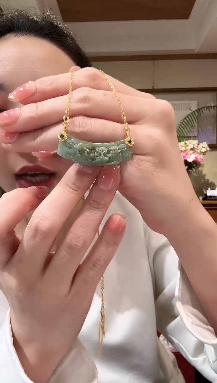 【闪购商品】翡翠颈饰未镶嵌国风