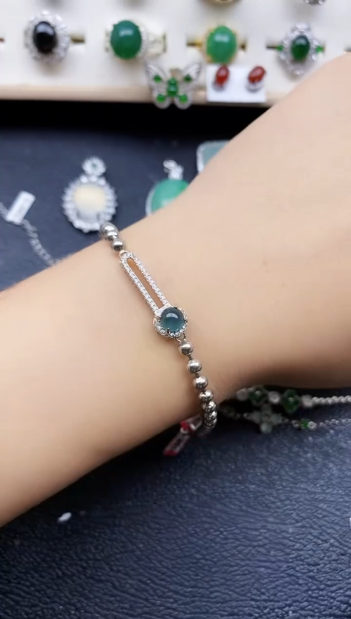 【闪购商品】翡翠戒指银S925镶嵌11111