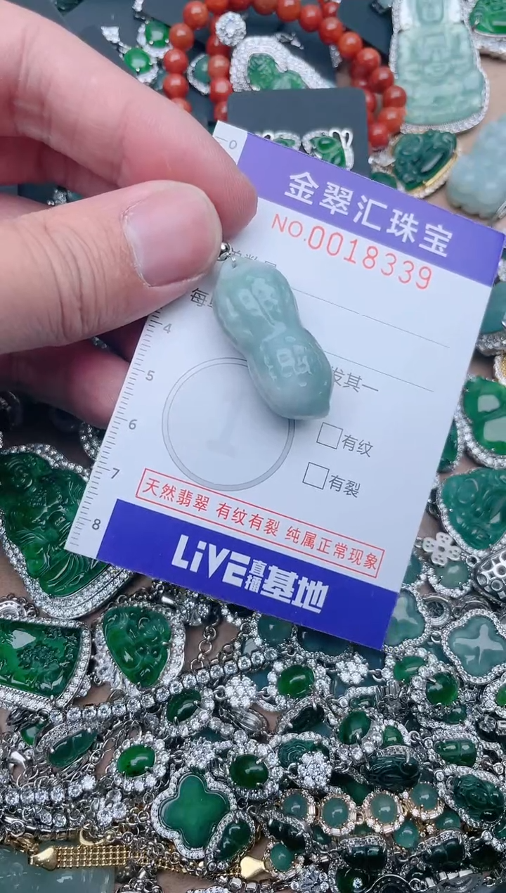 【闪购商品】翡翠颈饰未镶嵌18339....