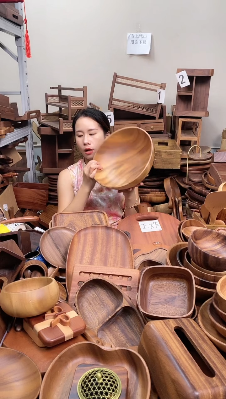 木 南美胡桃木大碗30*10cm 