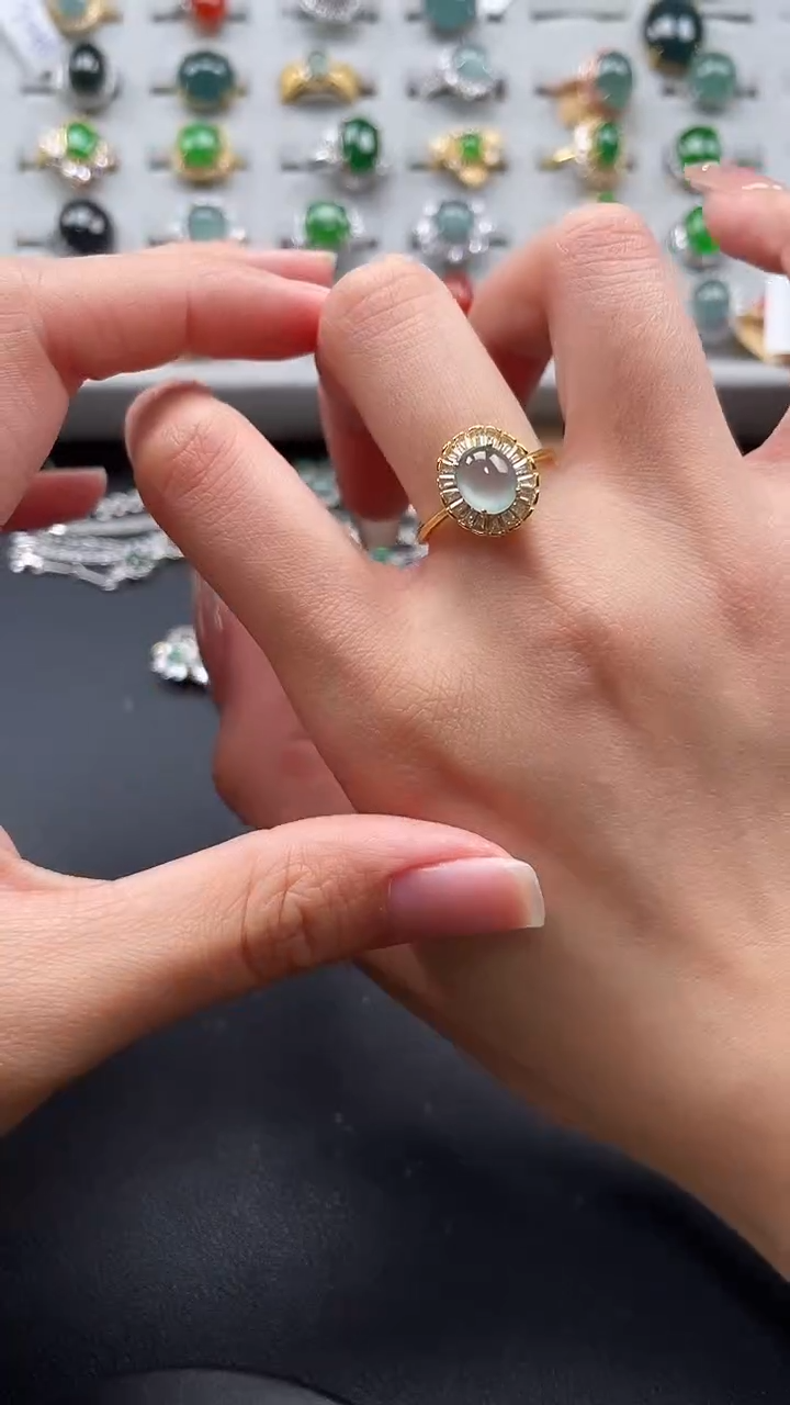 【闪购商品】翡翠戒指未镶嵌3654363453