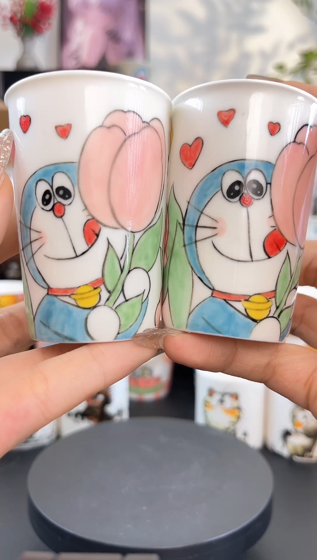 【闪购商品】摆件手工手绘陶瓷小杯杯