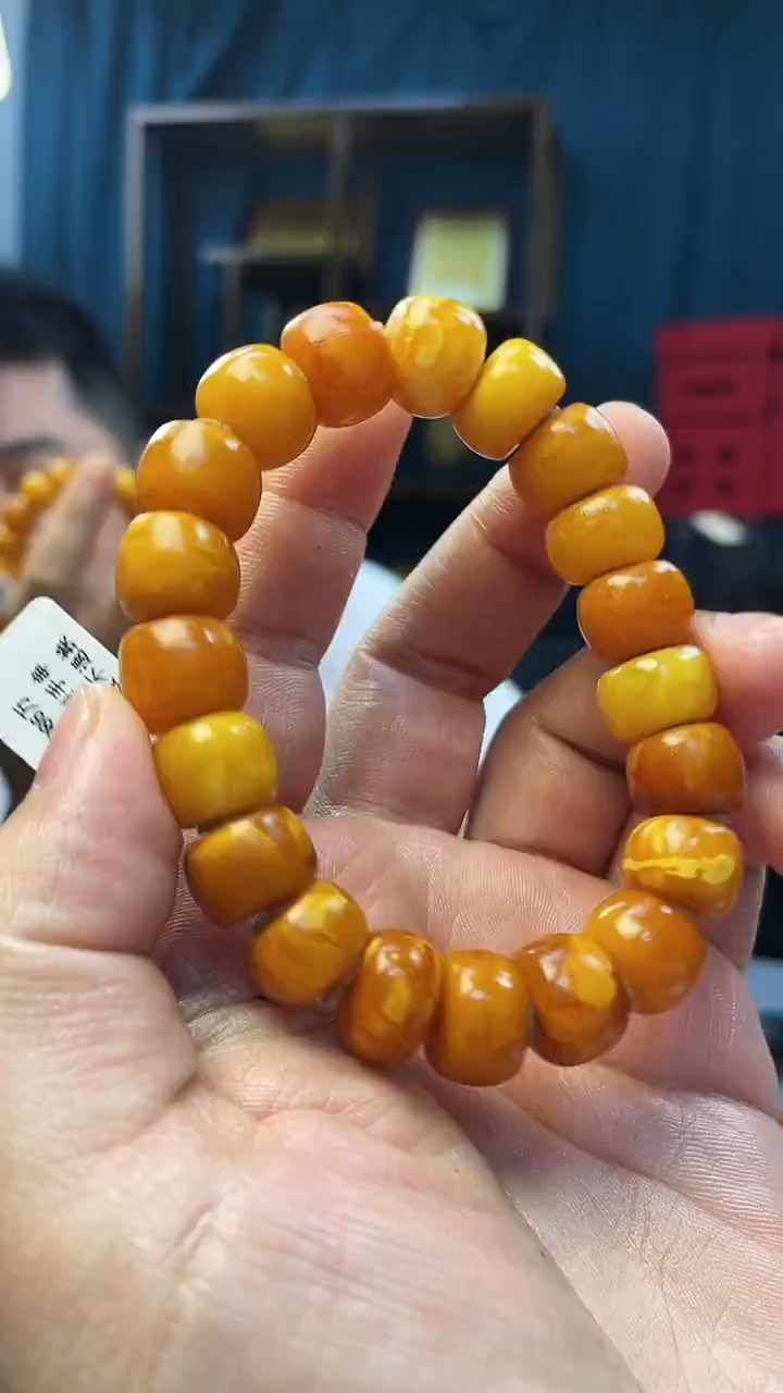 手串琥珀未镶嵌蜜蜡老型手串