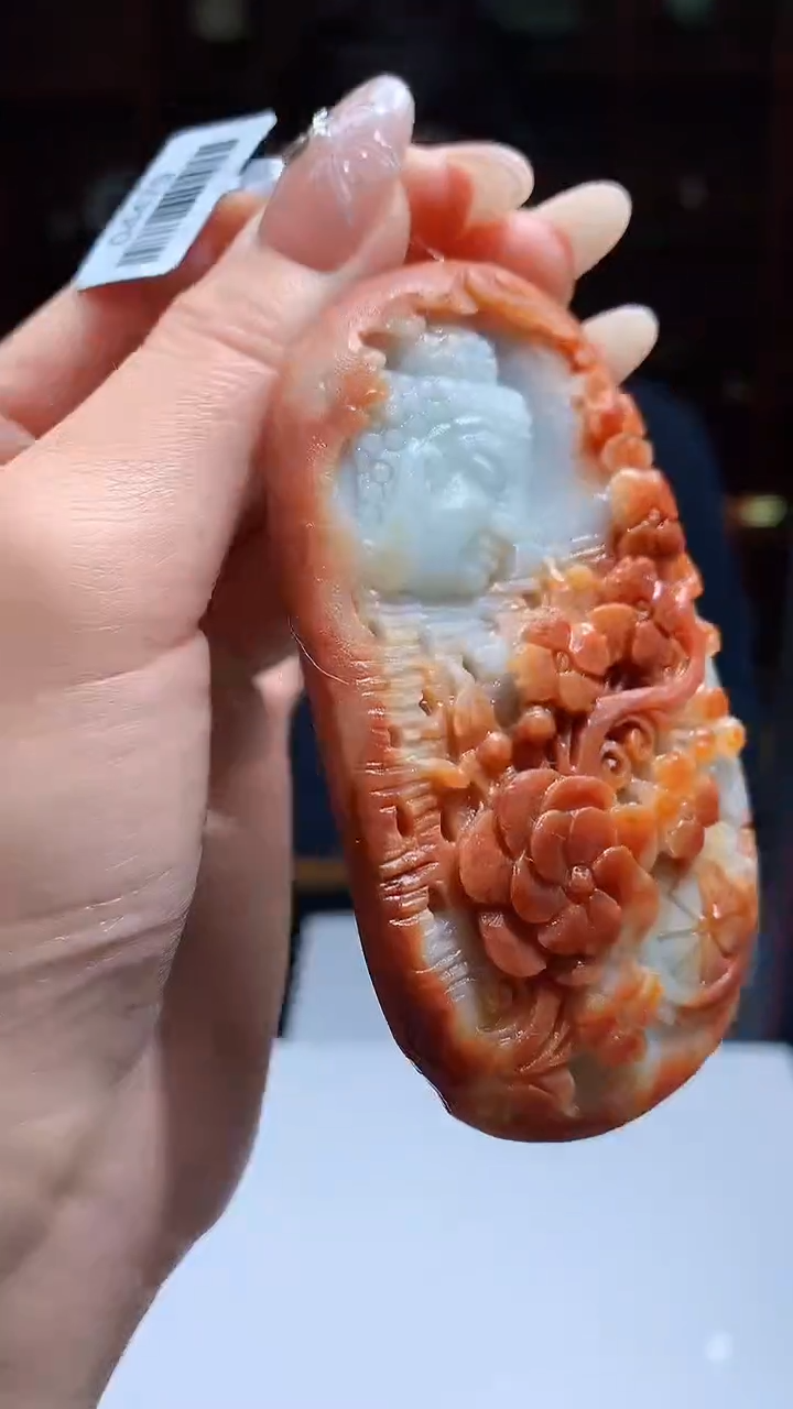 【闪购商品】定制翡翠未镶嵌8046jj-毛货挂件11