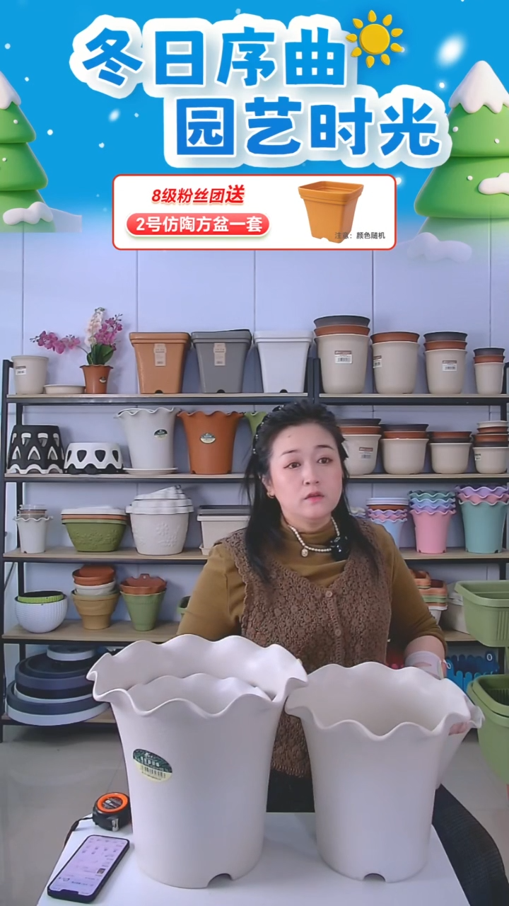 荷叶边5004一套+5005一套，米白带托盘