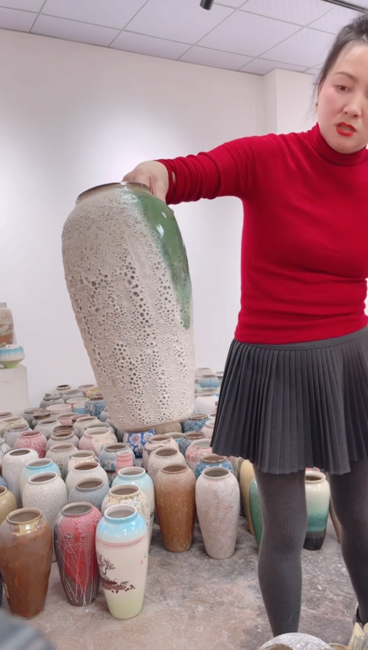 【闪购商品】瓶a659陶瓷花瓶 无花微瑕