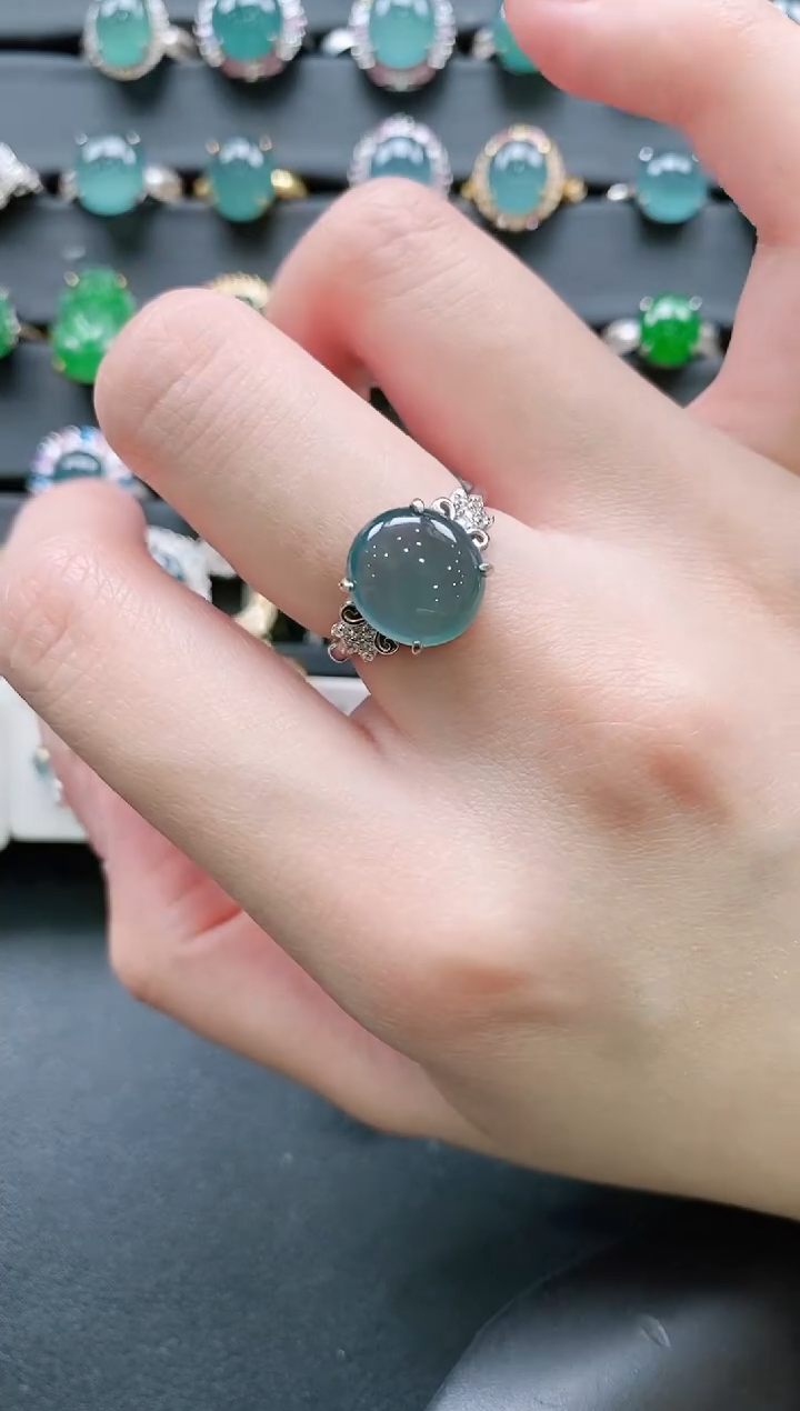 【闪购商品】翡翠戒指银S925镶嵌11111111