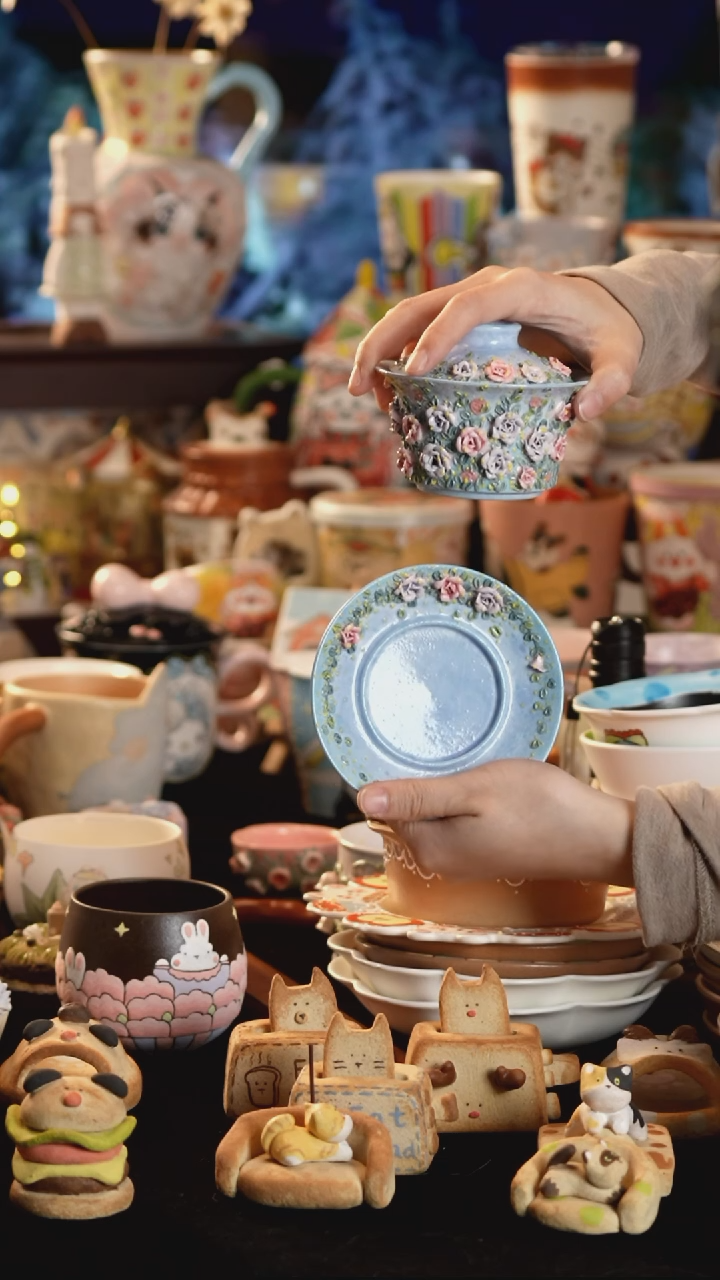 其他陶景德镇釉下彩手绘设计师款陶瓷