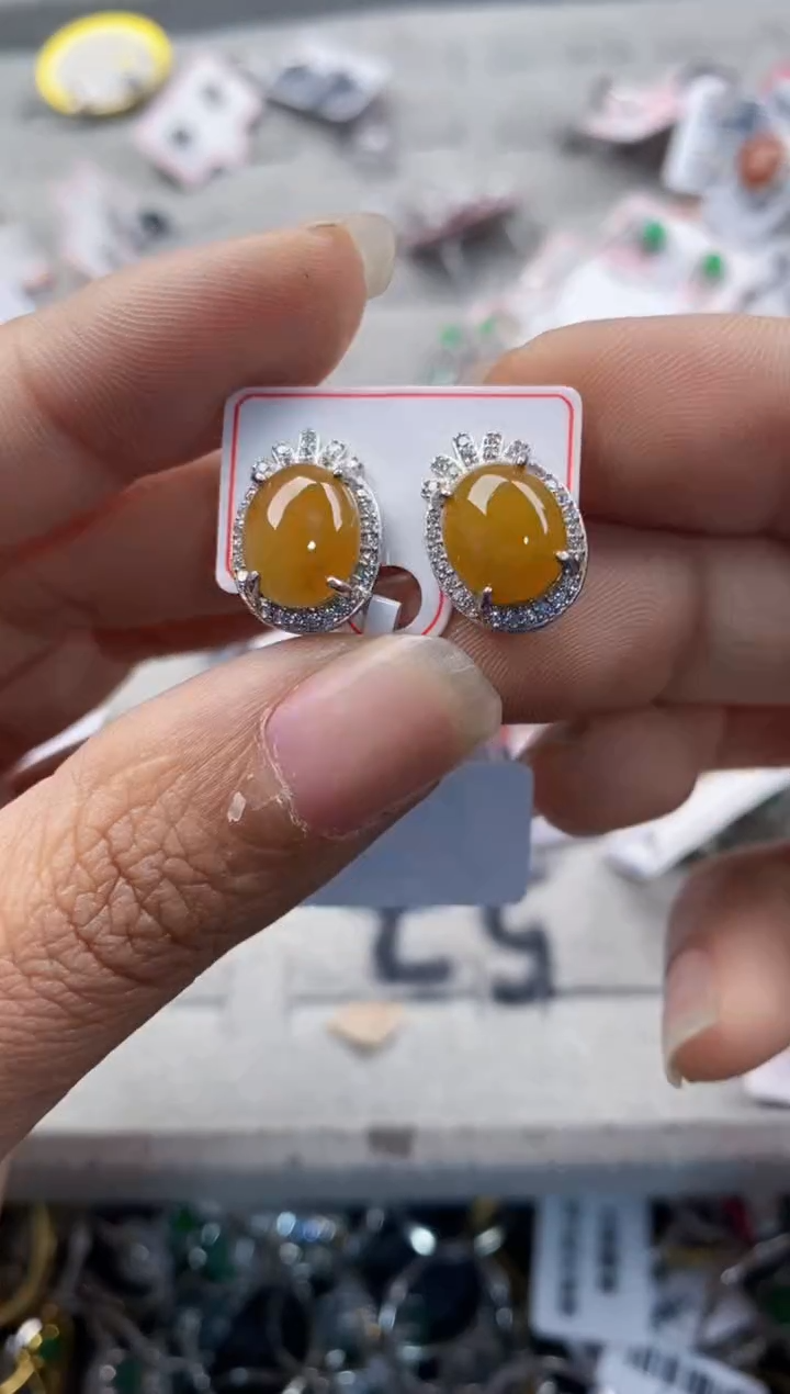 银S925镶嵌戒指翡翠777---4