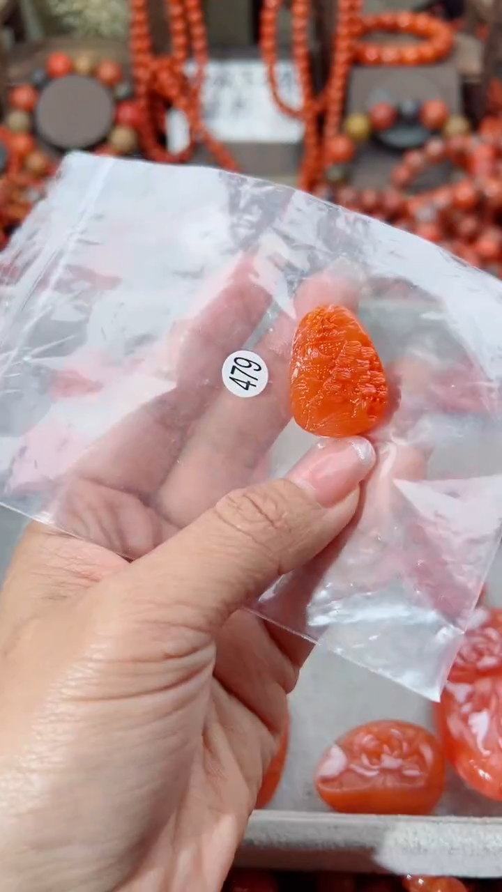 南红玛瑙未镶嵌吊坠20