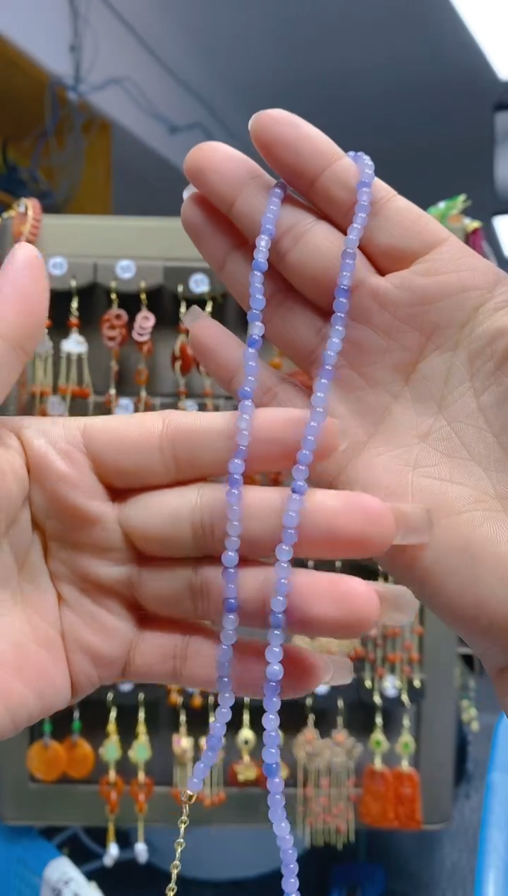 【闪购商品】翡翠耳饰合金490翡翠锁骨链