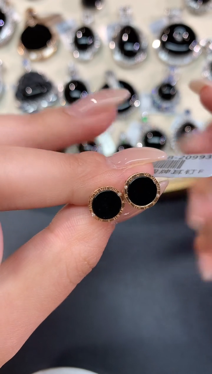 【闪购商品】翡翠耳饰18K金镶嵌A382|980