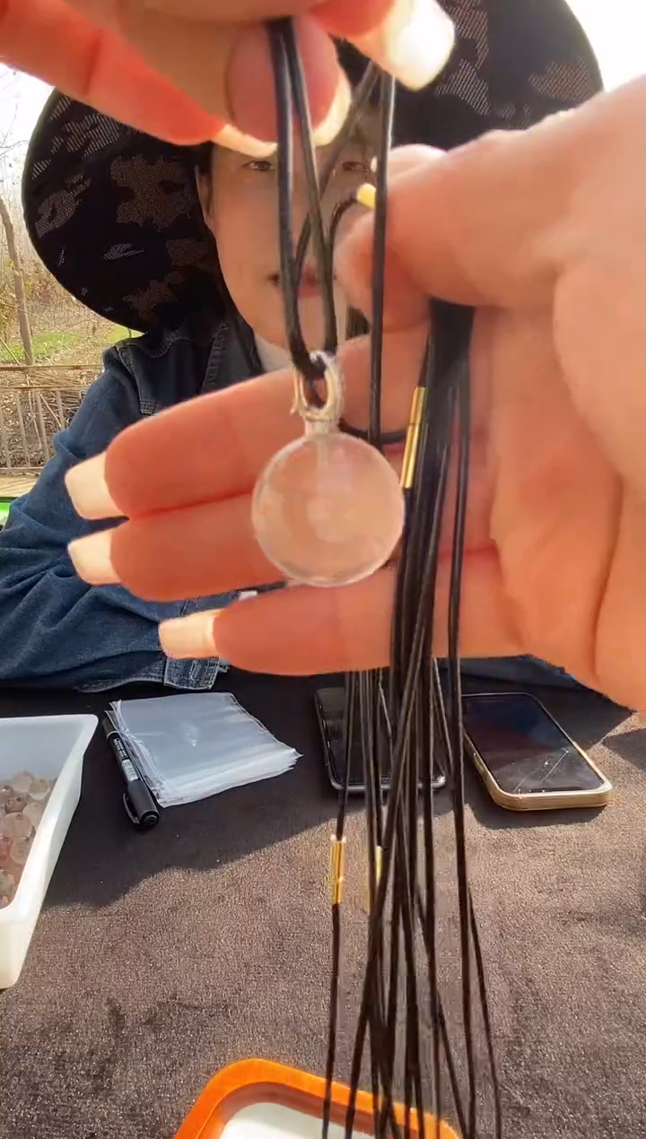 未镶嵌珠宝半成品水晶水晶泡泡吊坠多样性发其一19.9