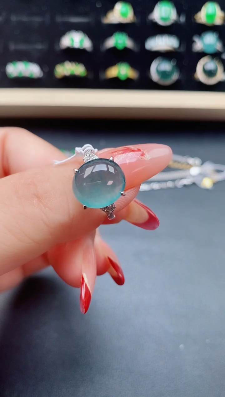 【闪购商品】翡翠戒指银S925镶嵌50805580