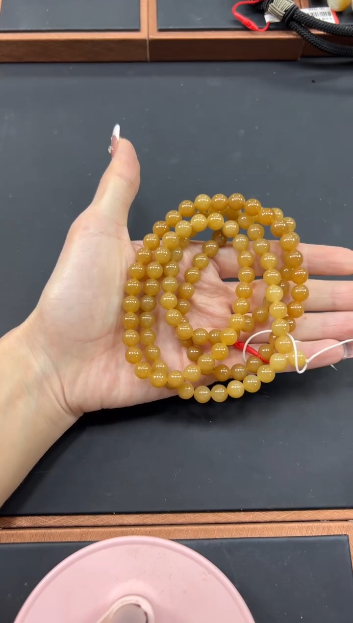 【闪购商品】和田玉项链未镶嵌且末金山微色差卡8长链