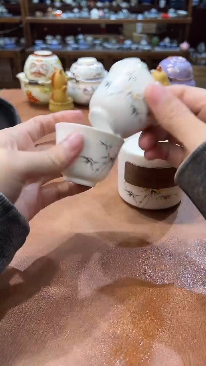 真的很便宜会开片的旅行茶具