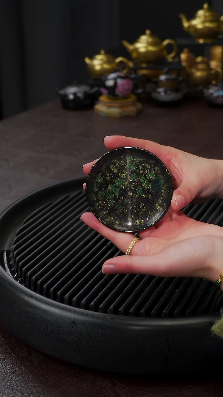 【闪购商品】杯【宜景窑】大漆杯碟