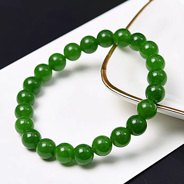 新疆精品8mm圆珠果绿绿珠子